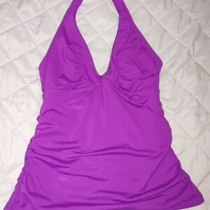 Athleta Vibrant Purple Halter Swimsuit